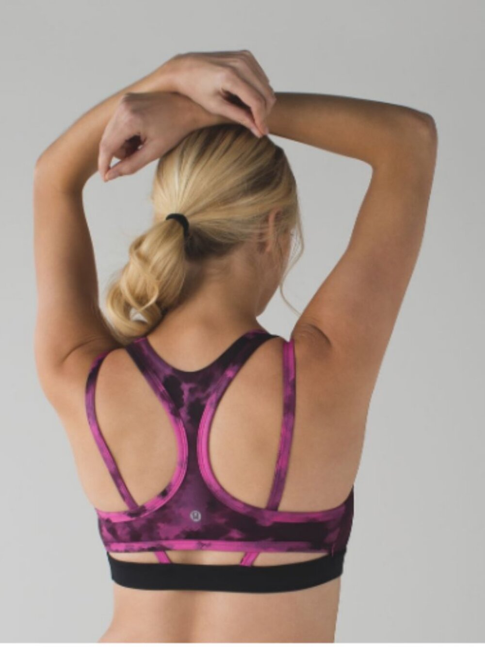 Lululemon Splendour Bra Blooming Pixie Raspberry Black / Black Size 4